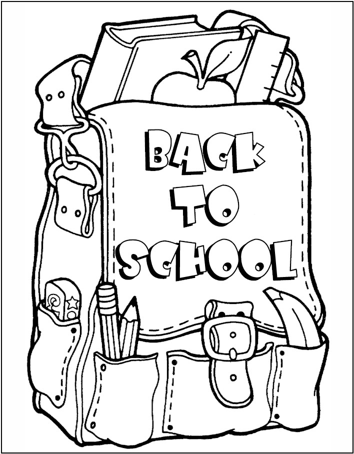 Coloring Sheets Free Printable Back To School