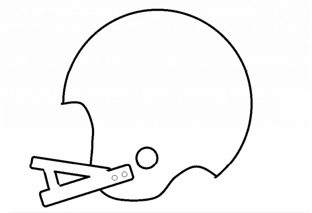 Football Helmet Stencil