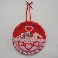 Paper Plate Valentine's Day Card Holder