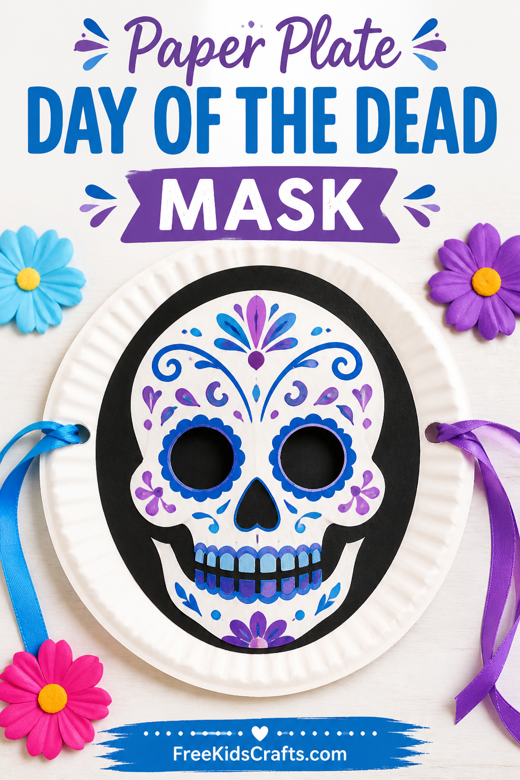 Paper Plate Day of the Dead Mask
