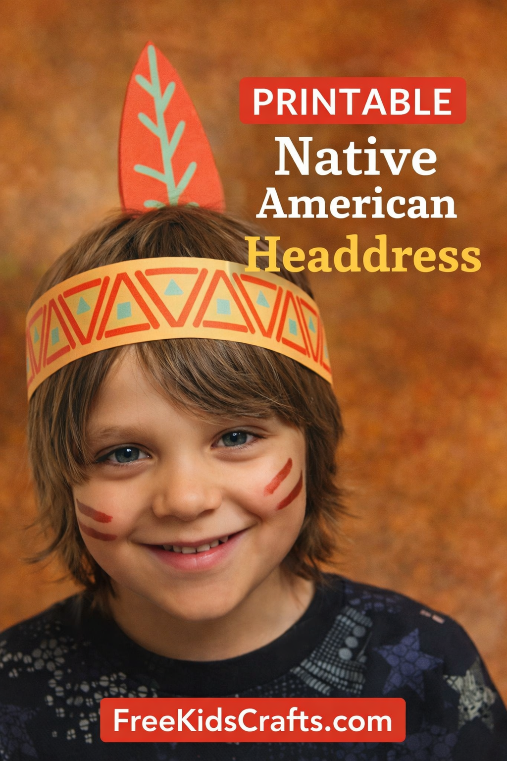 Printable Native American Headdress