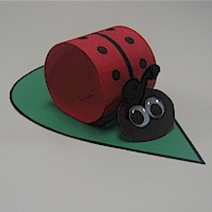 Easy Paper Loop Lady Bug with pattern