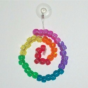 Easy DIY Pony Bead Suncatcher Craft for kids