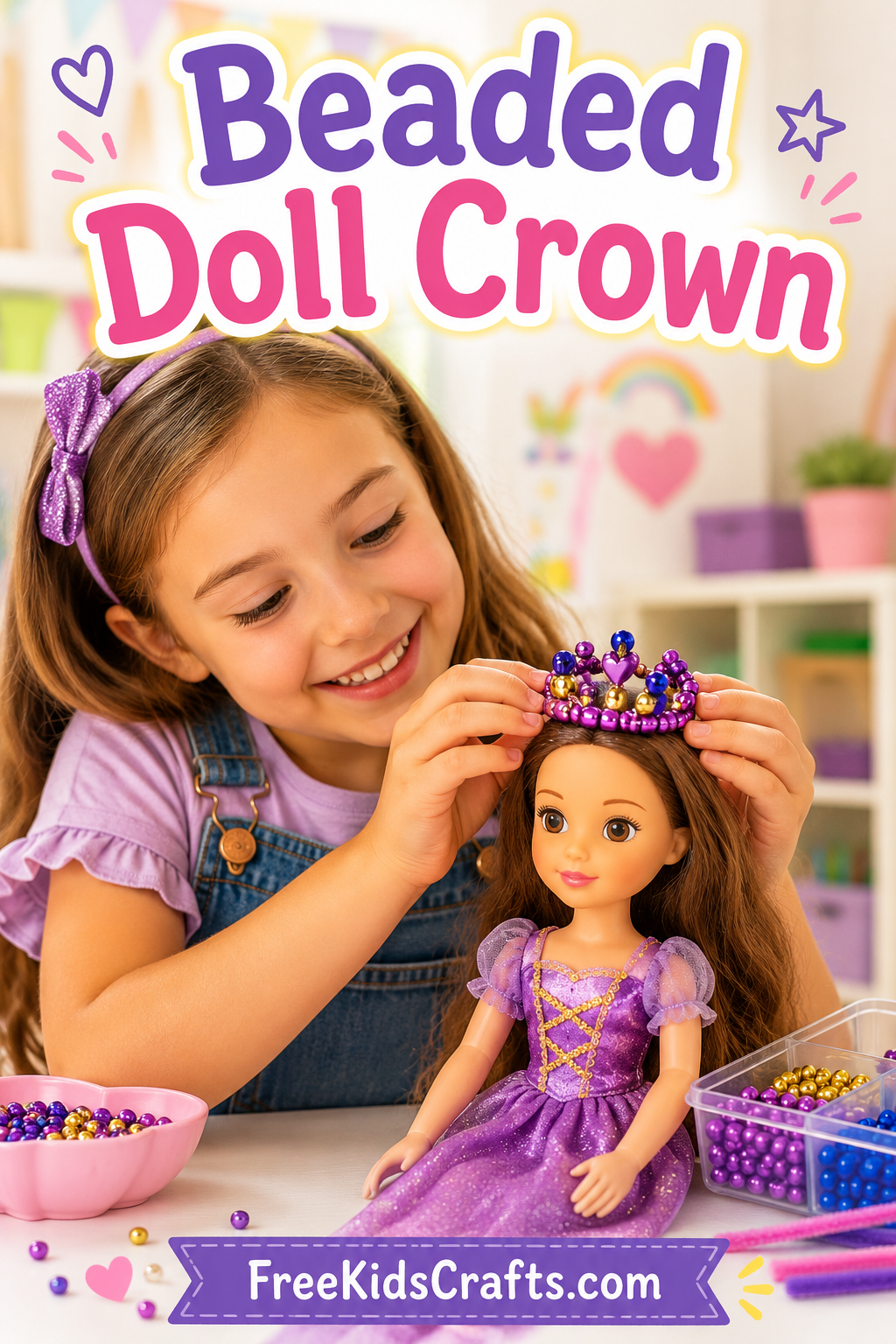Beaded Doll Crown