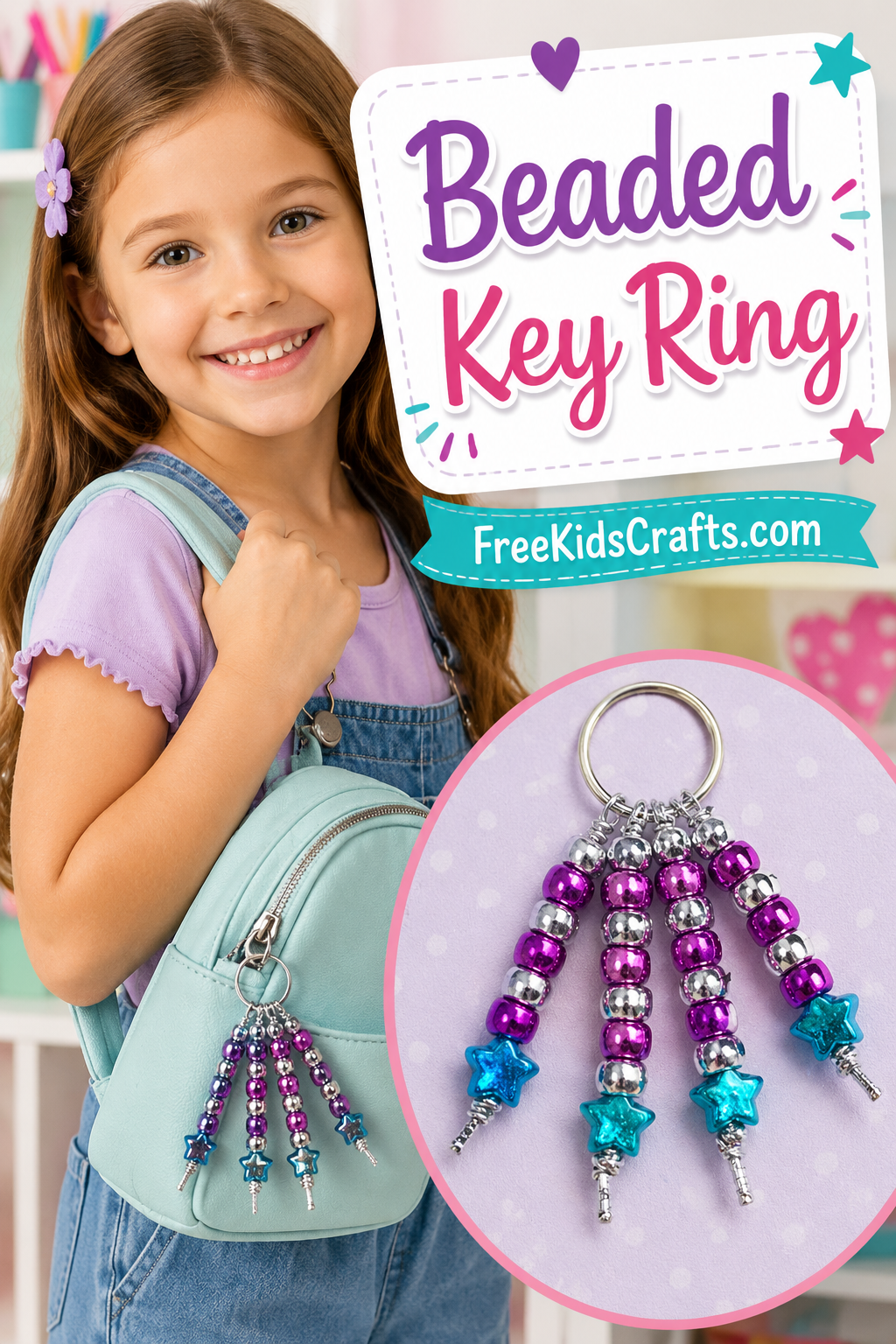 Beaded Key Ring