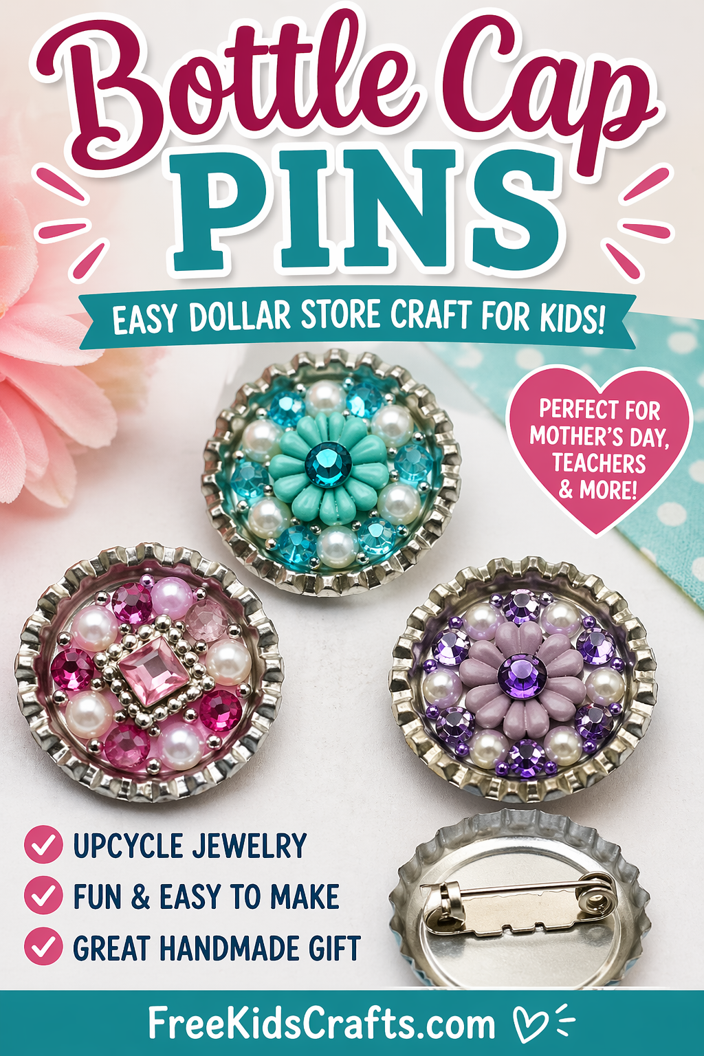 Bottle Cap Pins