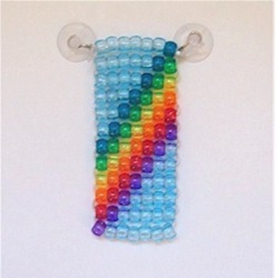 Rainbow Beaded Suncatcher Craft