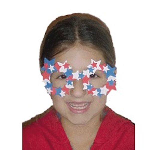 Red White and Blue Parade Glasses Craft
