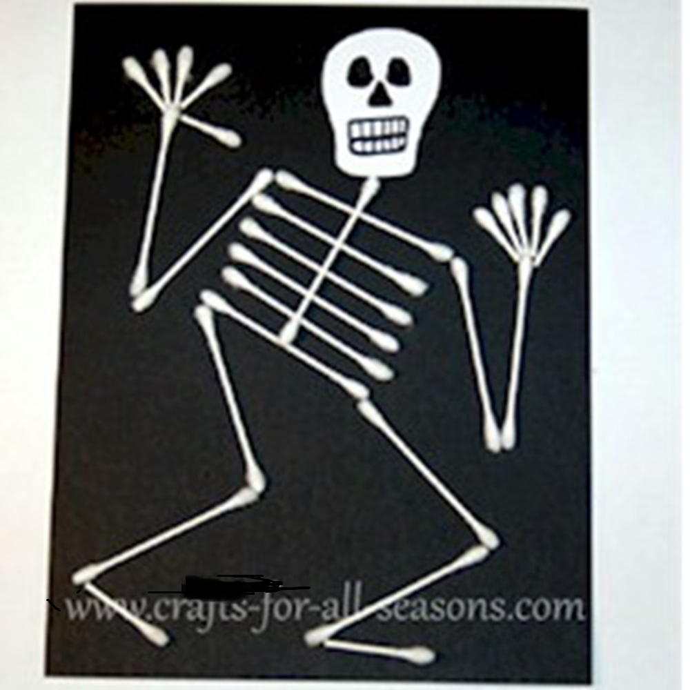 Q-Tips make great skeletons