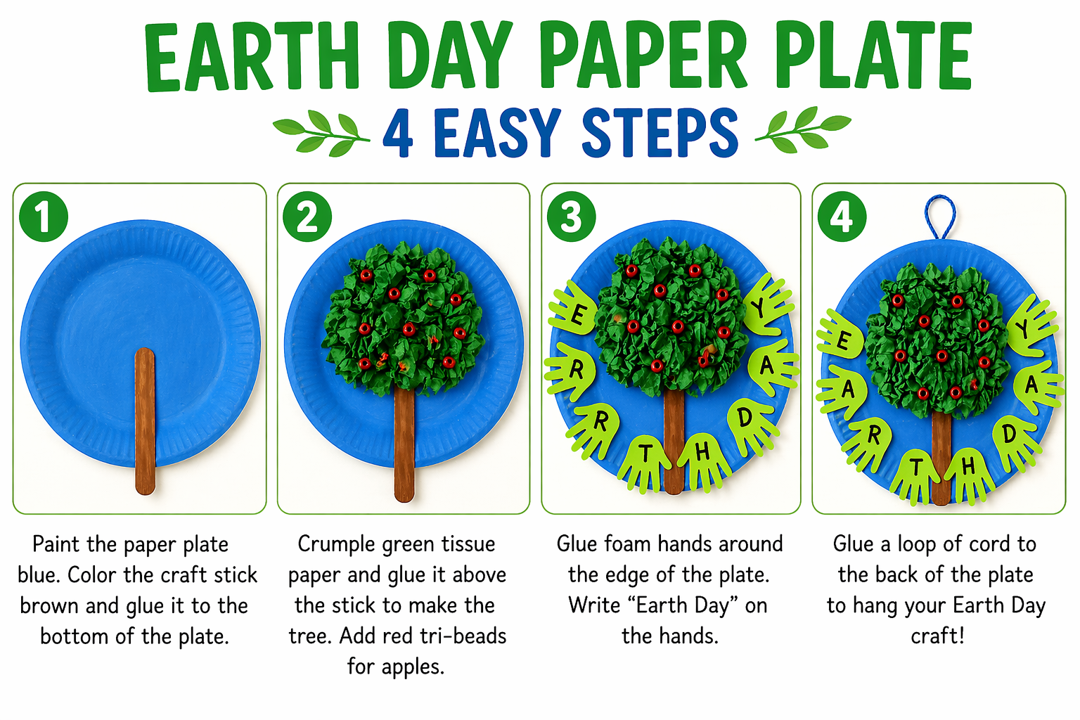 Earth Day paper plate craft tutorial