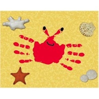 Handprint Crab for kids to make