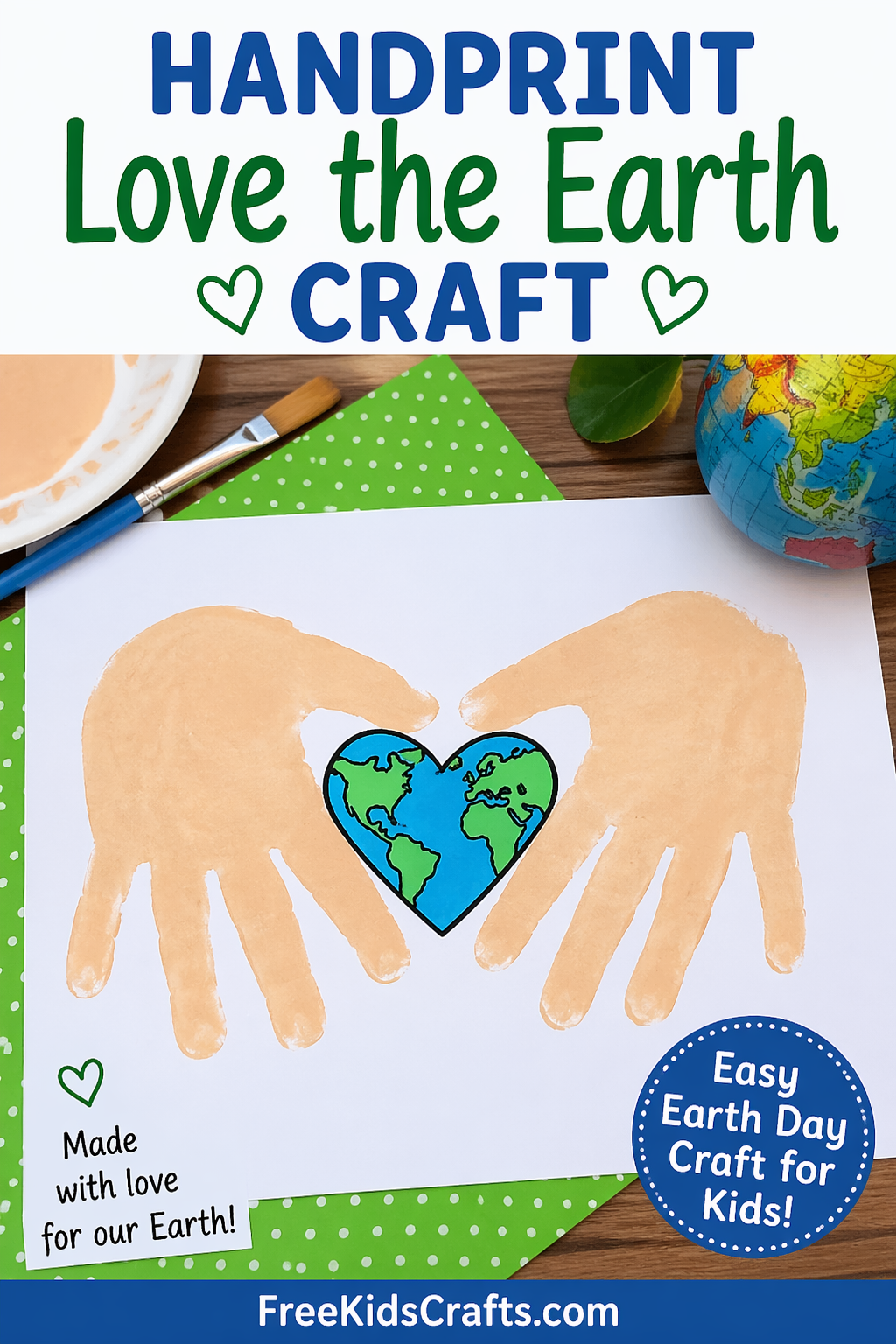 Handprint Love The Earth Craft