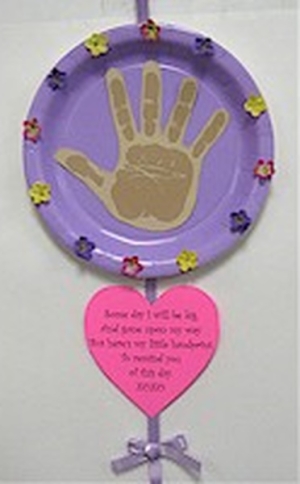 Mother's Day handprint craft and poem.