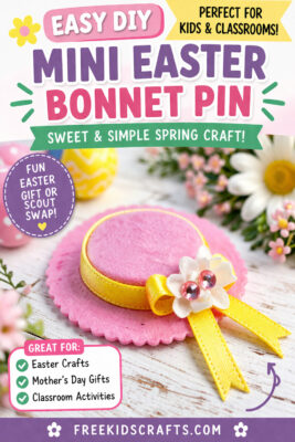 Mini Easter Bonnet Pin