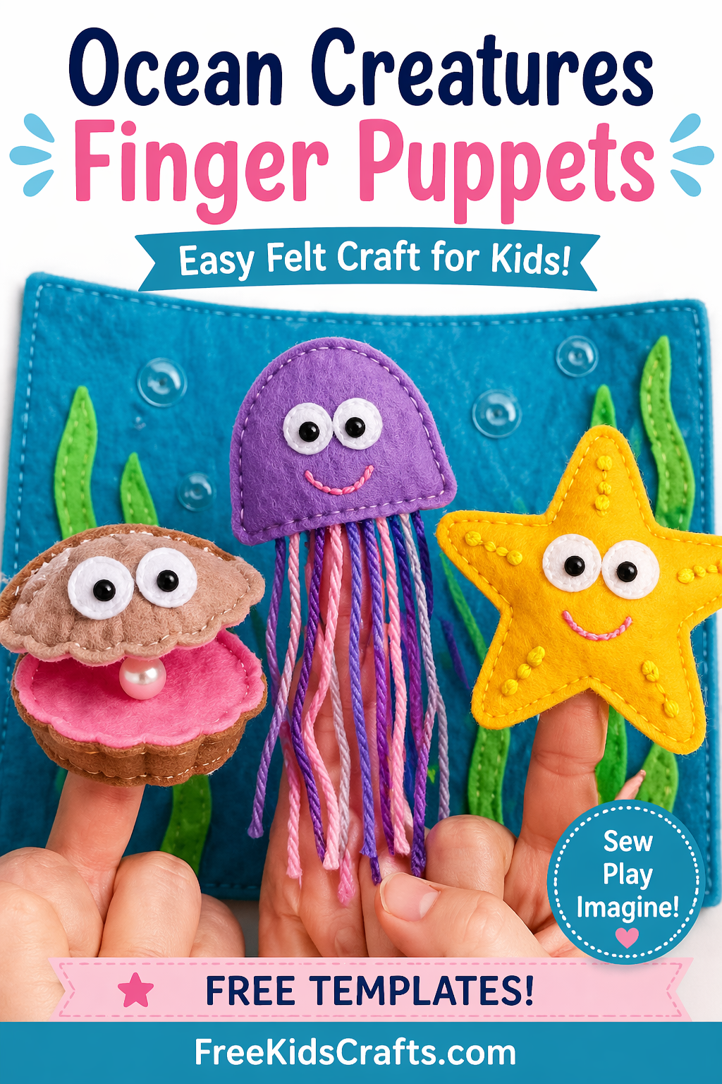 Ocean Creatures Finger Puppets