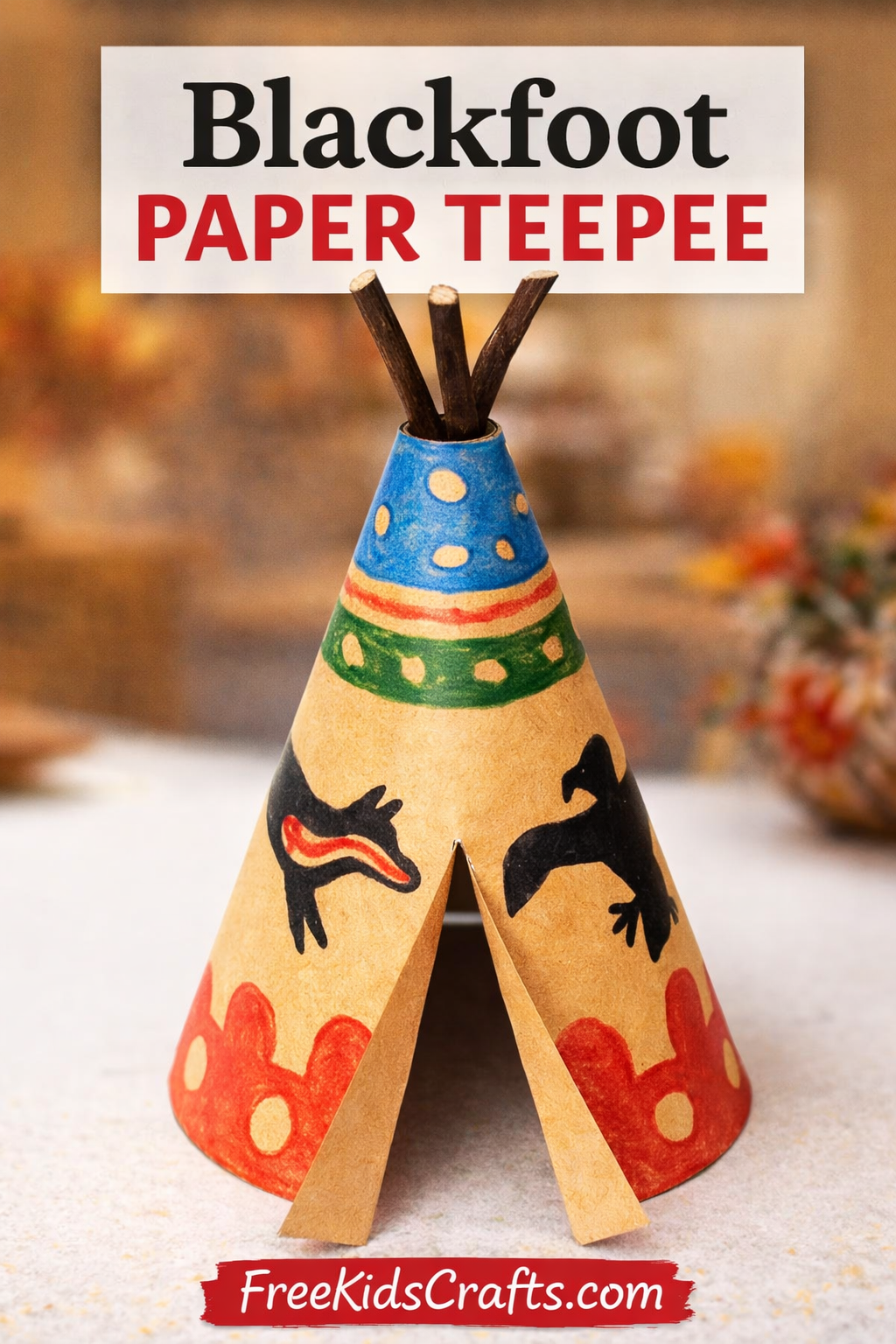 Blackfoot Paper Teepee