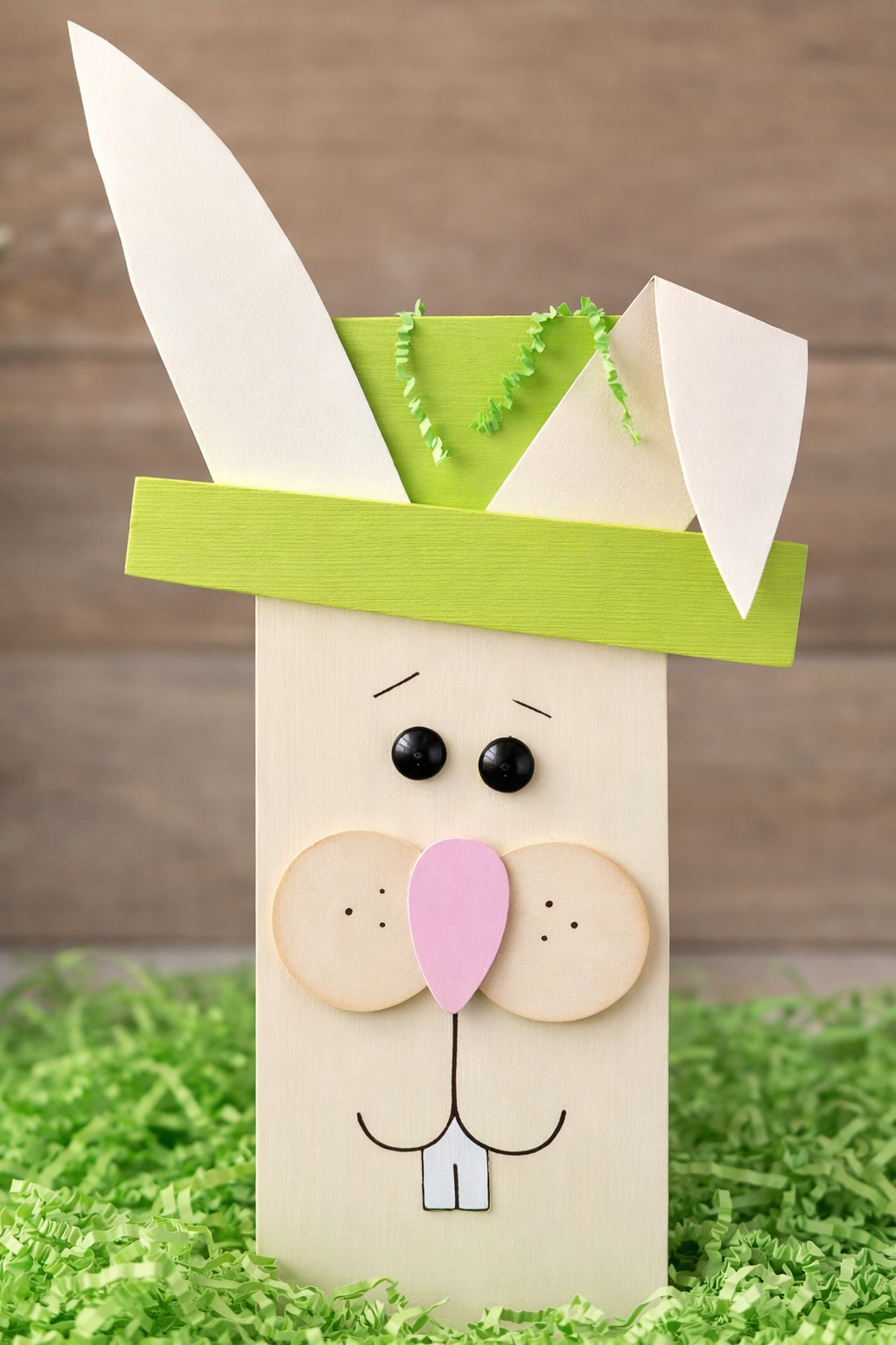 wood bunny easter decoration