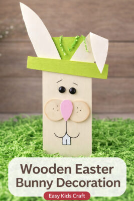 Wooden Easter Bunny Decoration