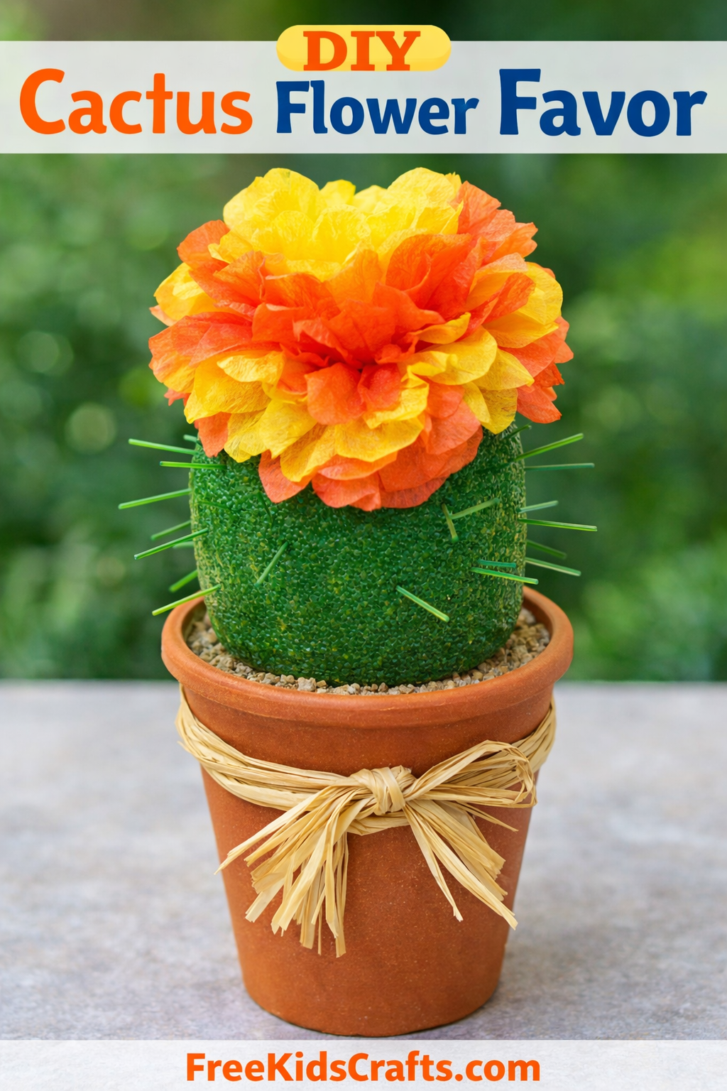 Cactus Flower Favor