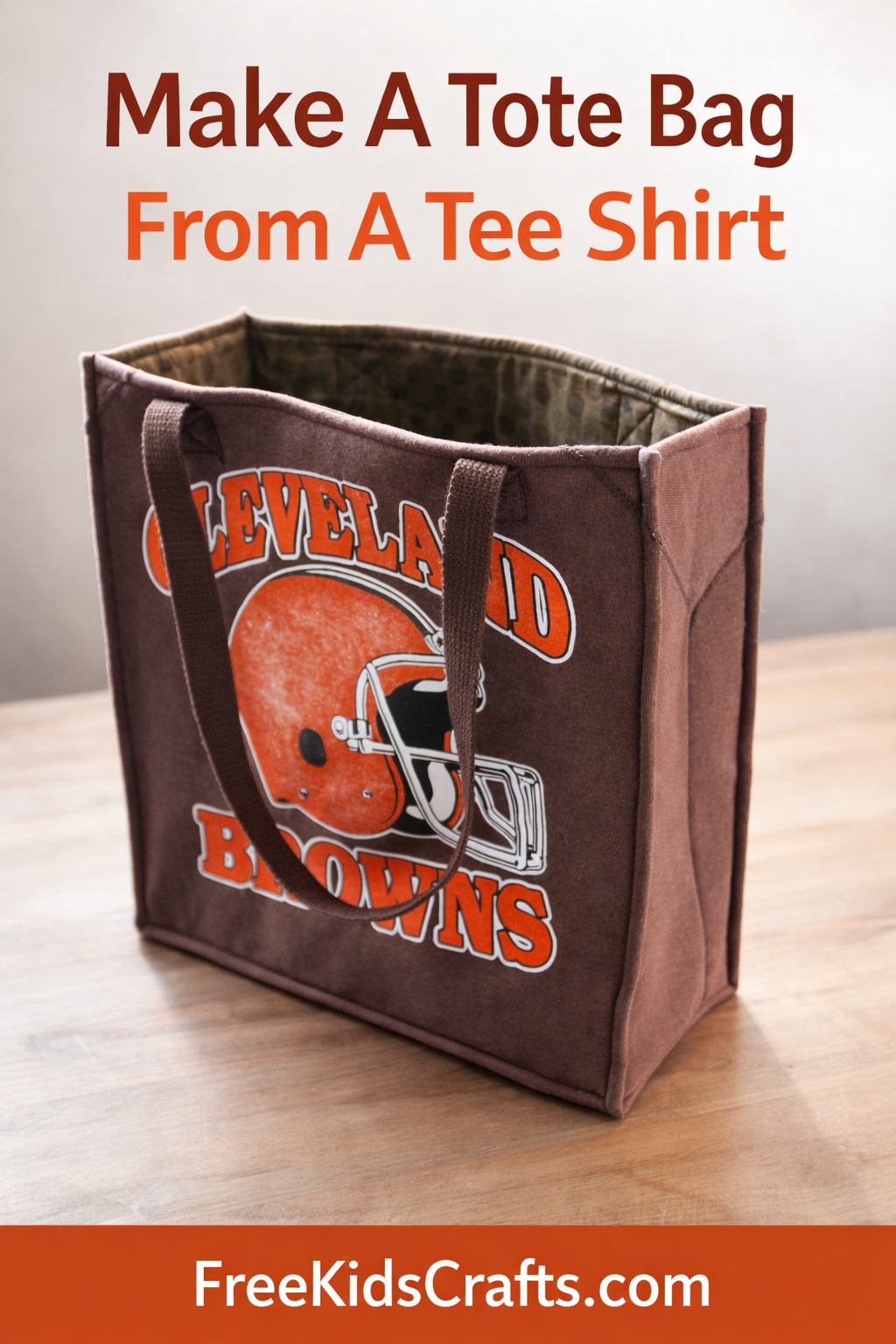Make A Tote Bag From A Tee Shirt