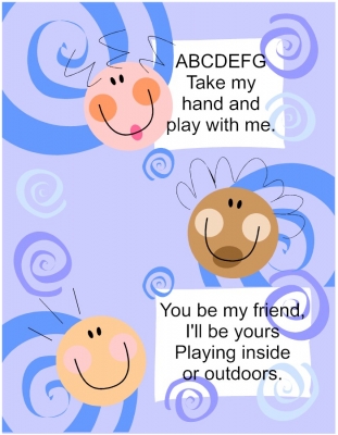 Poem to encourage young children to be friendly with each other.