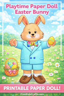 Playtime Paper Doll Easter Bunny