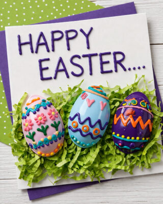 Recycled Spoon Easter Card