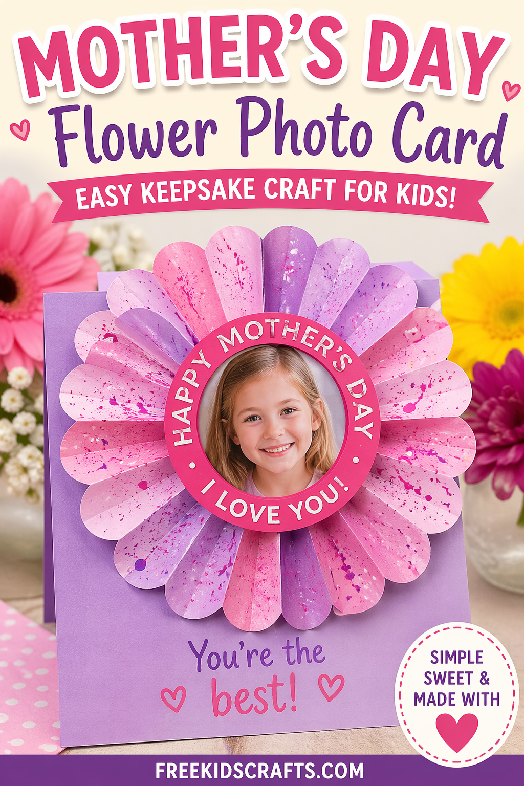 Mother’s Day Flower Photo Card
