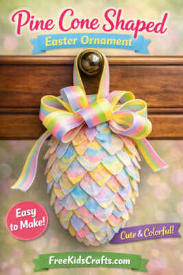 Pine Cone Shaped Easter Ornament