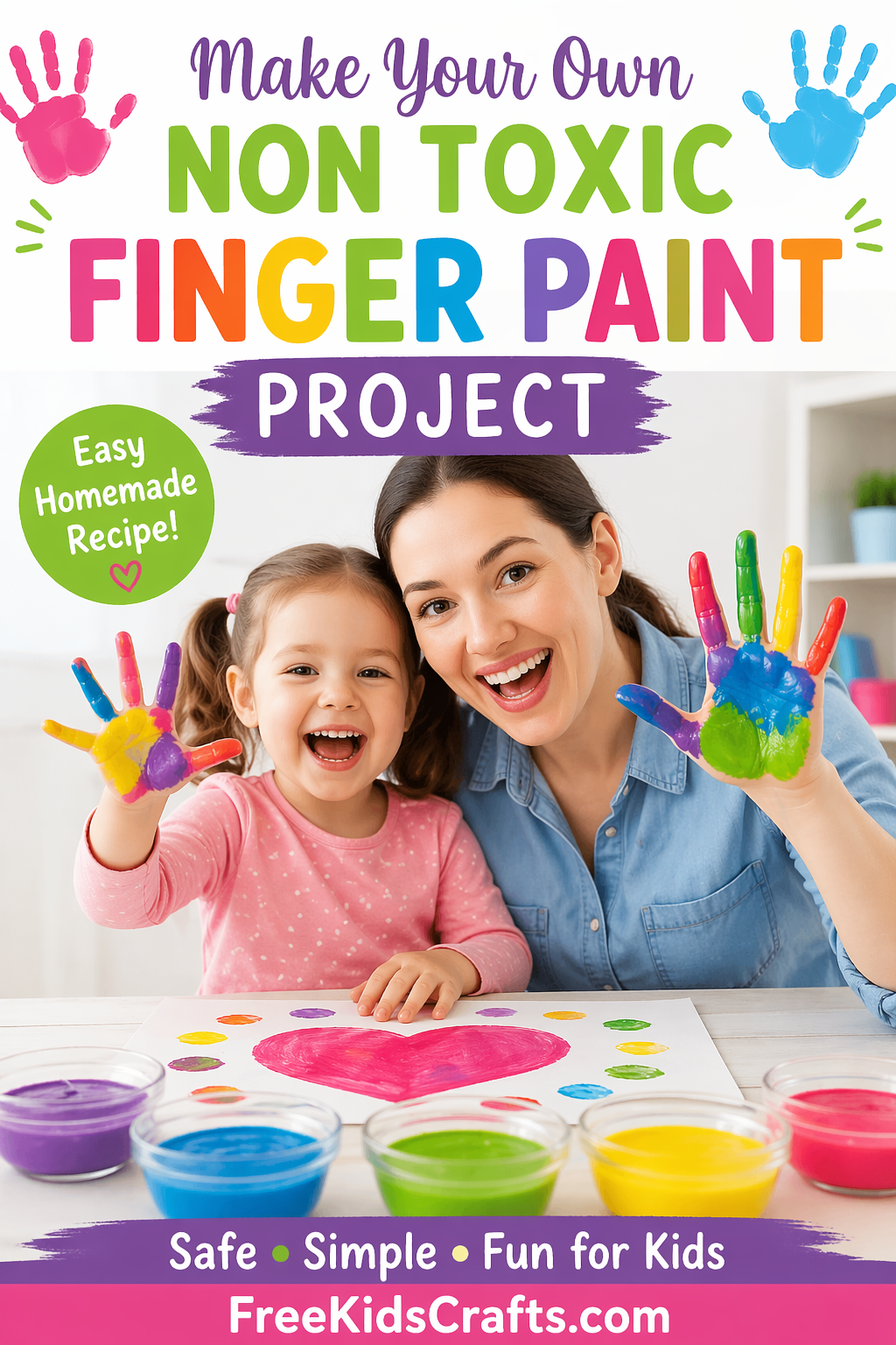 Make Your Own Non Toxic Finger Paint Project
