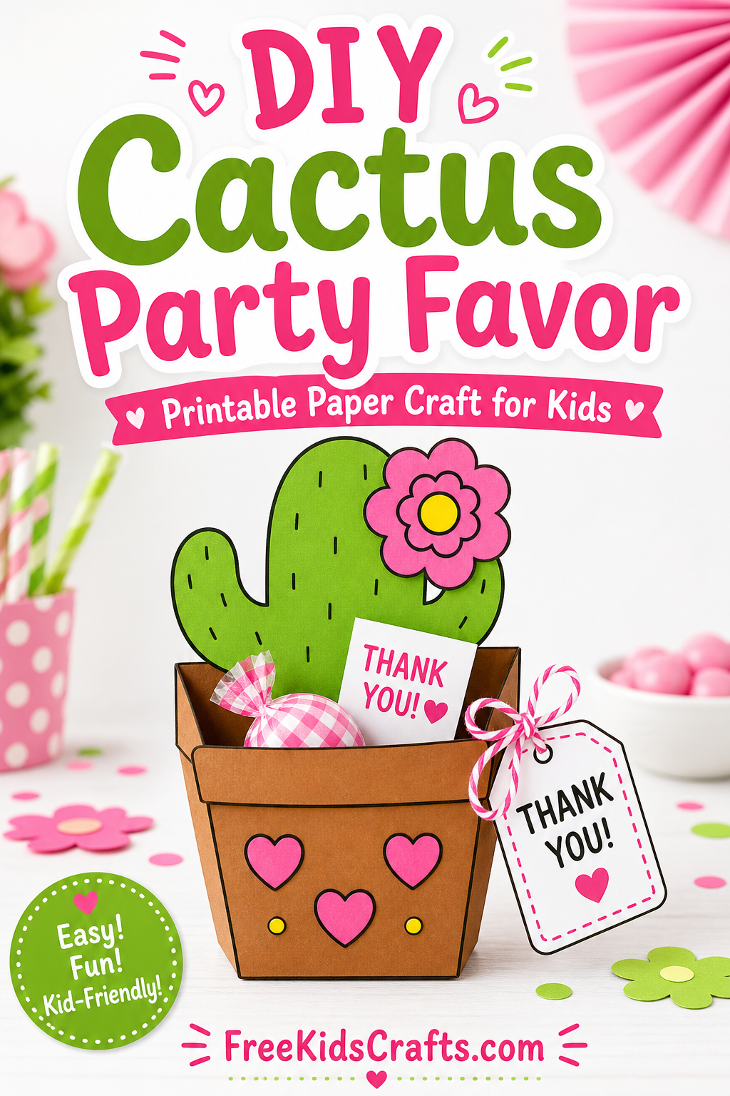 DIY Cactus Party Favor