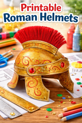 Printable Roman Helmets
