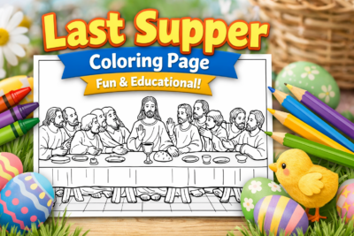 Last Supper Coloring Page