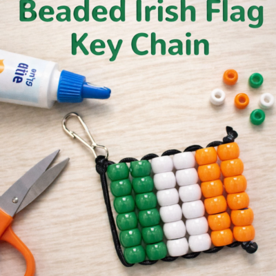 Beaded Irish Flag