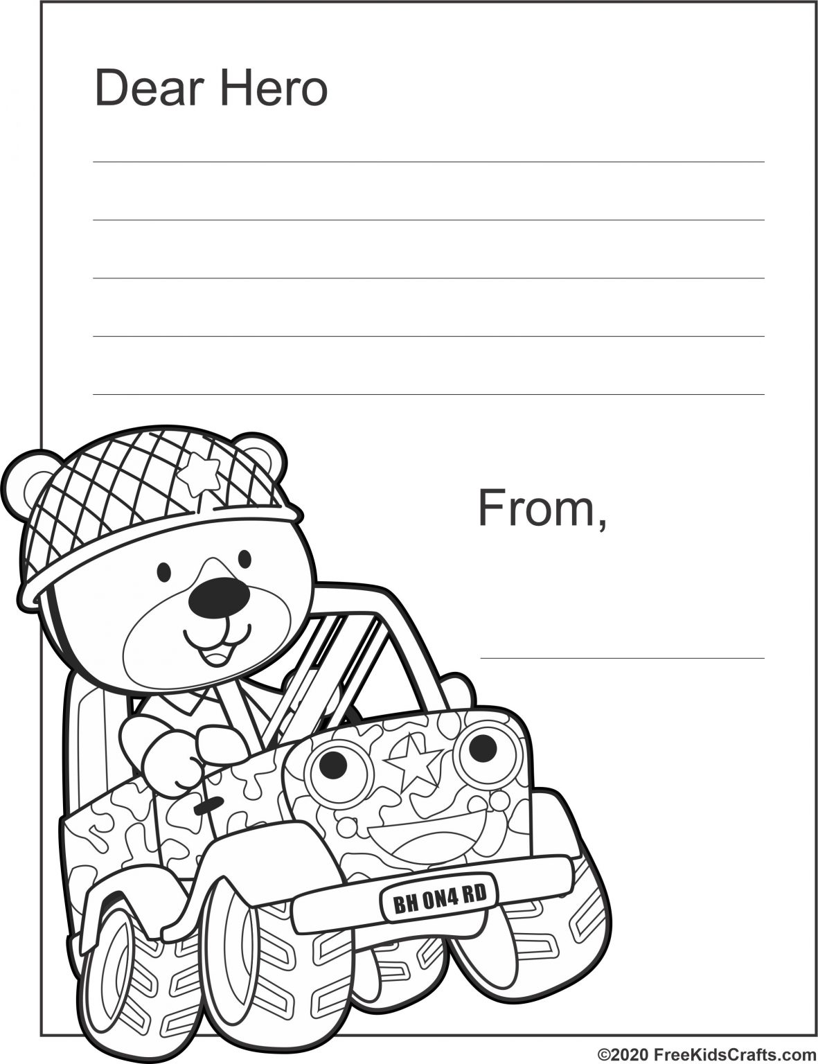 Coloring Notes for Military Personnel