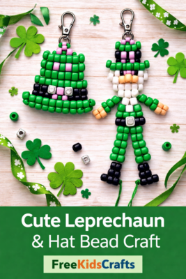 Leprechaun and Hat Pony Bead Crafts