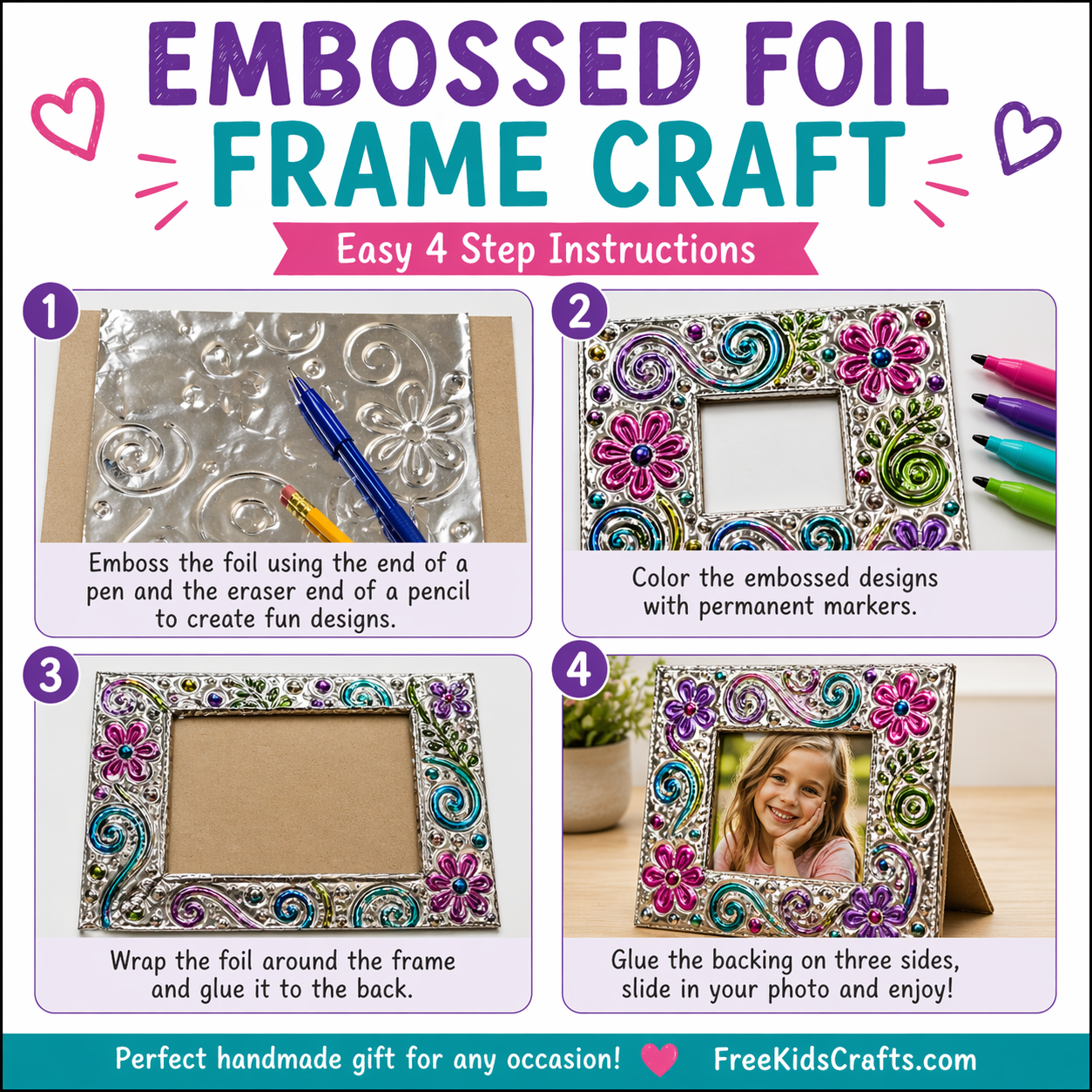 Embossed foil frame craft tutorial

