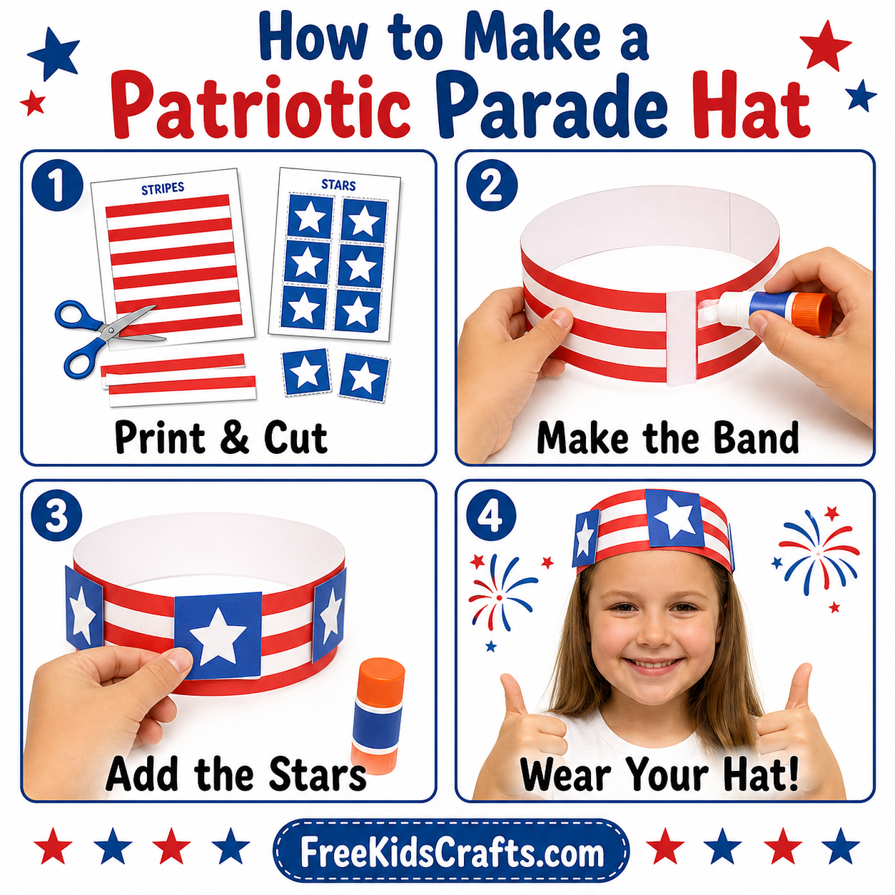 How to make a patriotic parade hat

