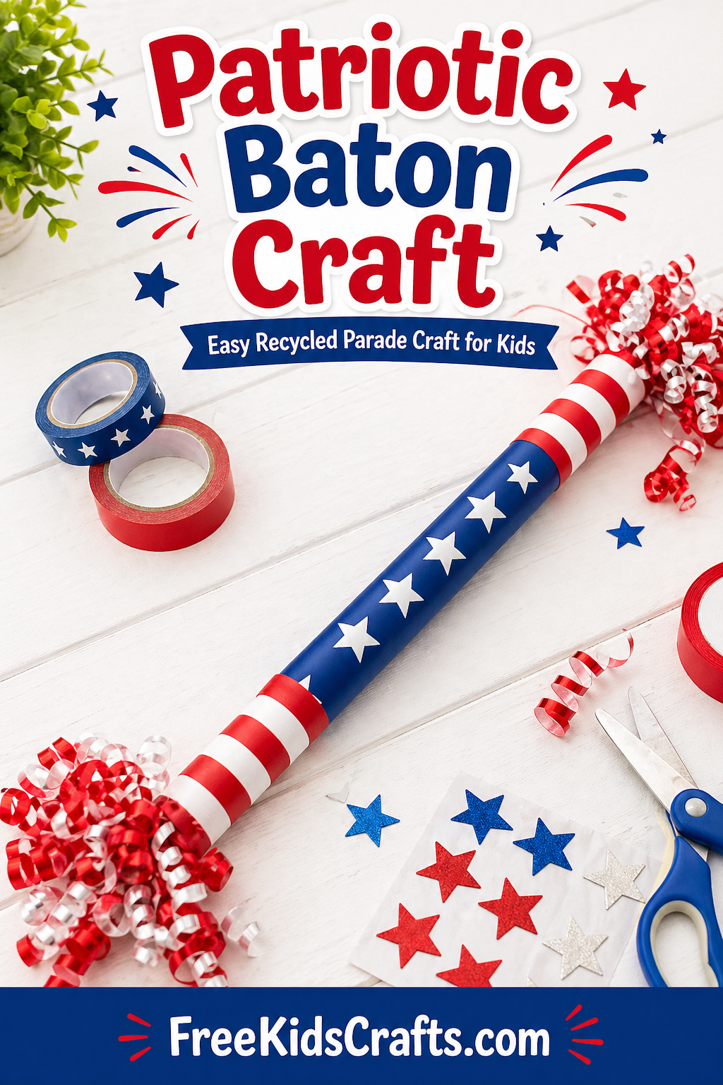 Patriotic Baton Craft