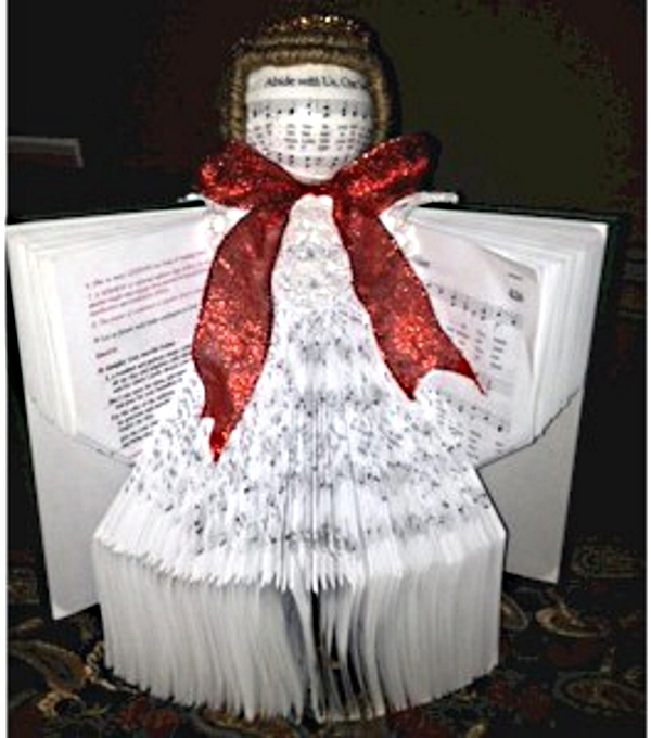 How To Make An Angel From A Recycled Hymnal