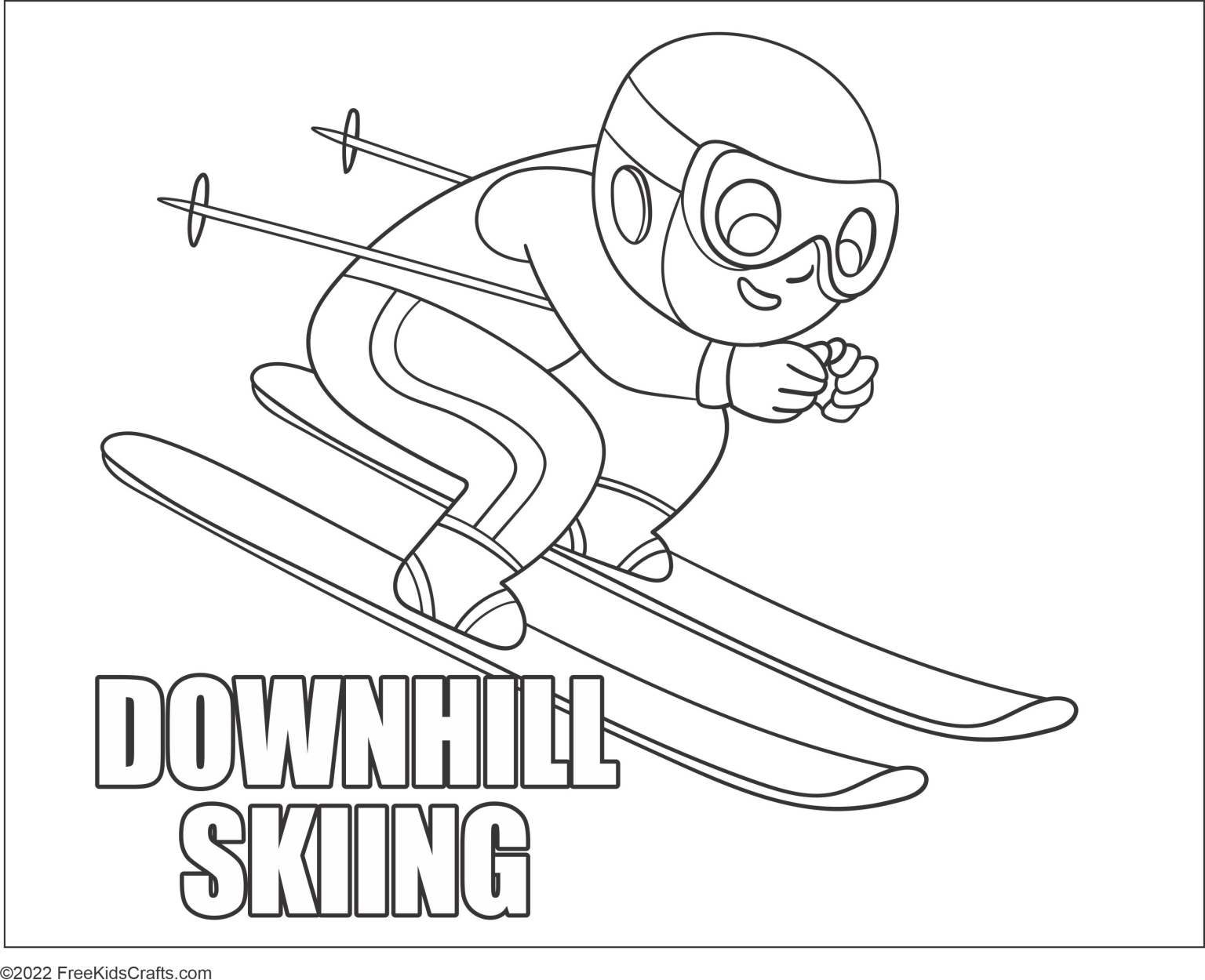 Printable Winter Olympic Coloring Pages