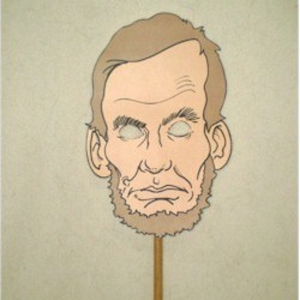 Printable Lincoln Puppet Mask for kids