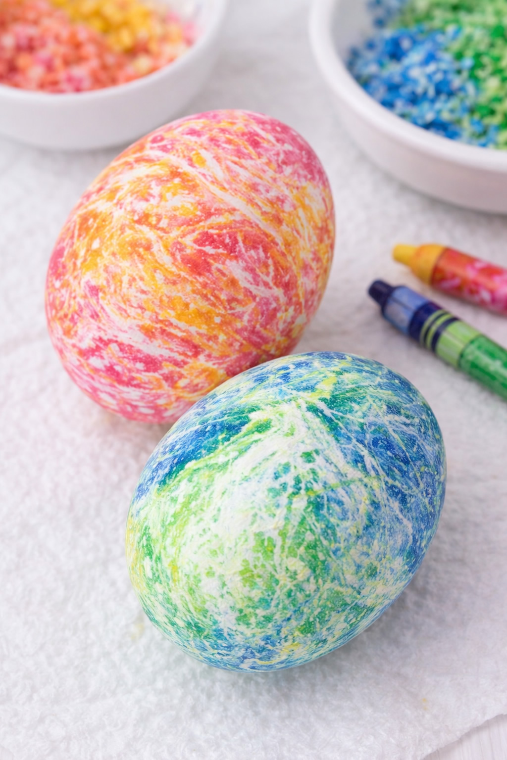 tie dye easter eggs
