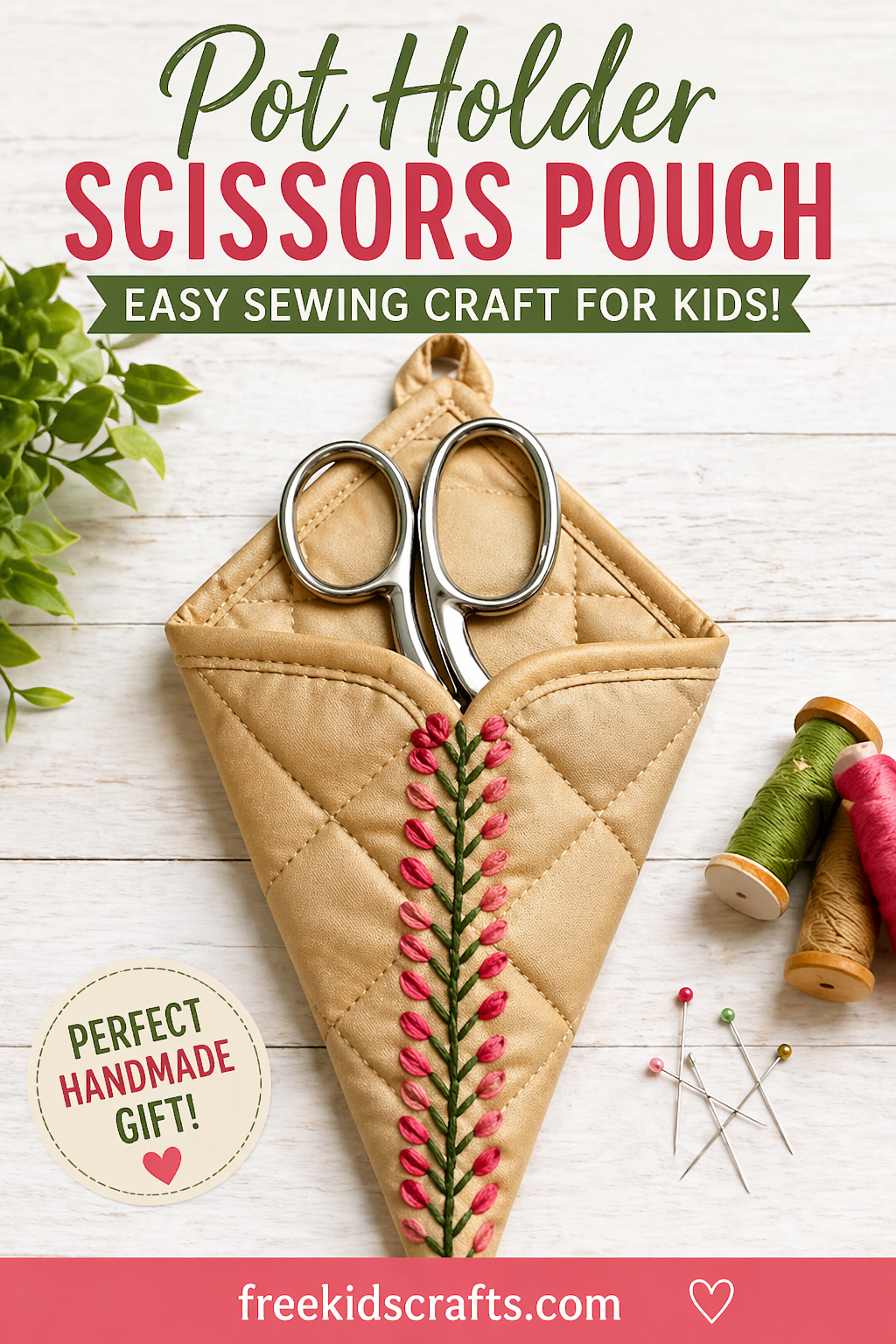 Pot Holder Scissors Pouch Craft