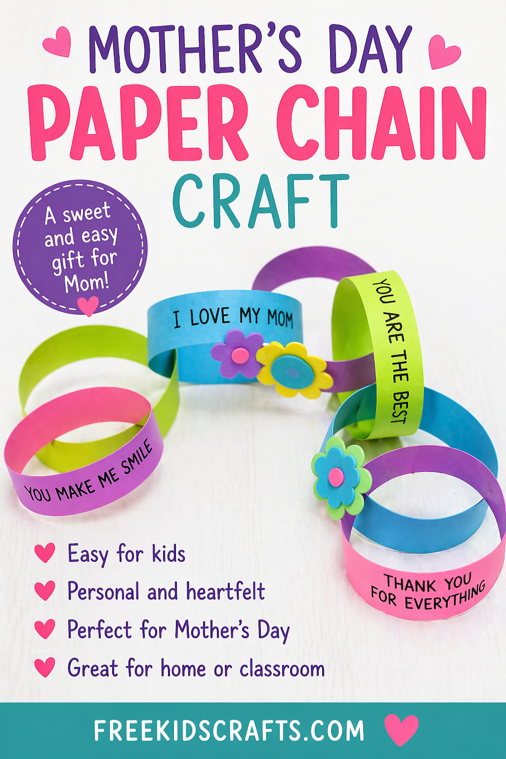 Mother’s Day Paper Chain Craft