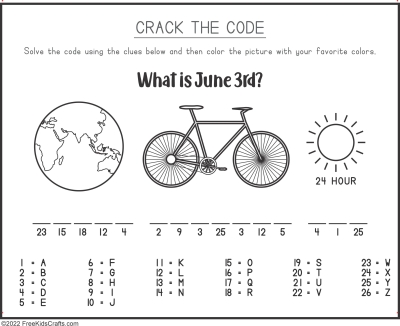 World Bicycle Days Printable