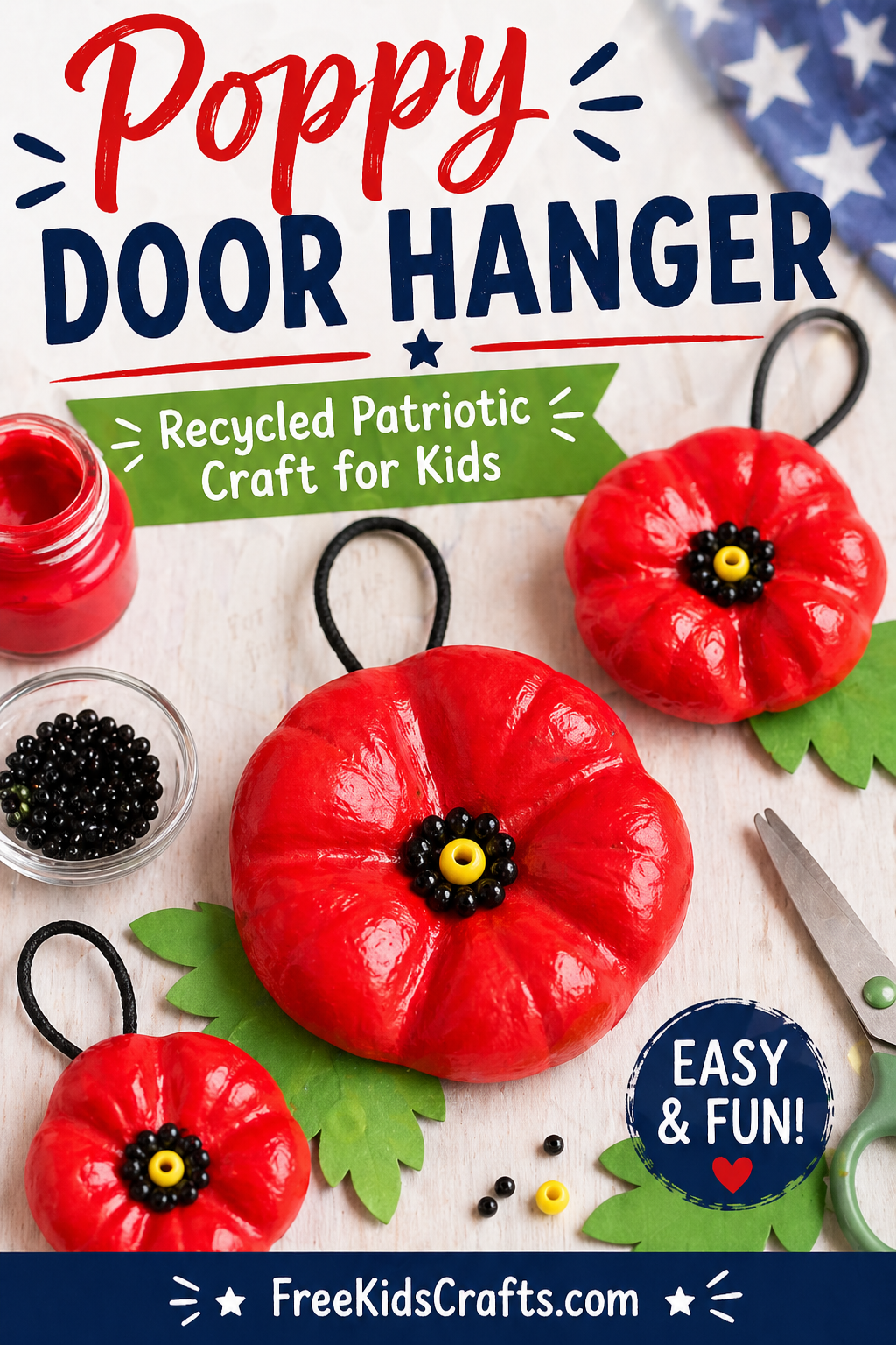 Poppy Door Hanger
