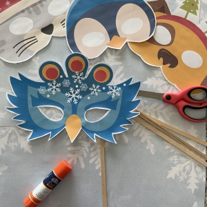 Printable Animal Masks for Christmas