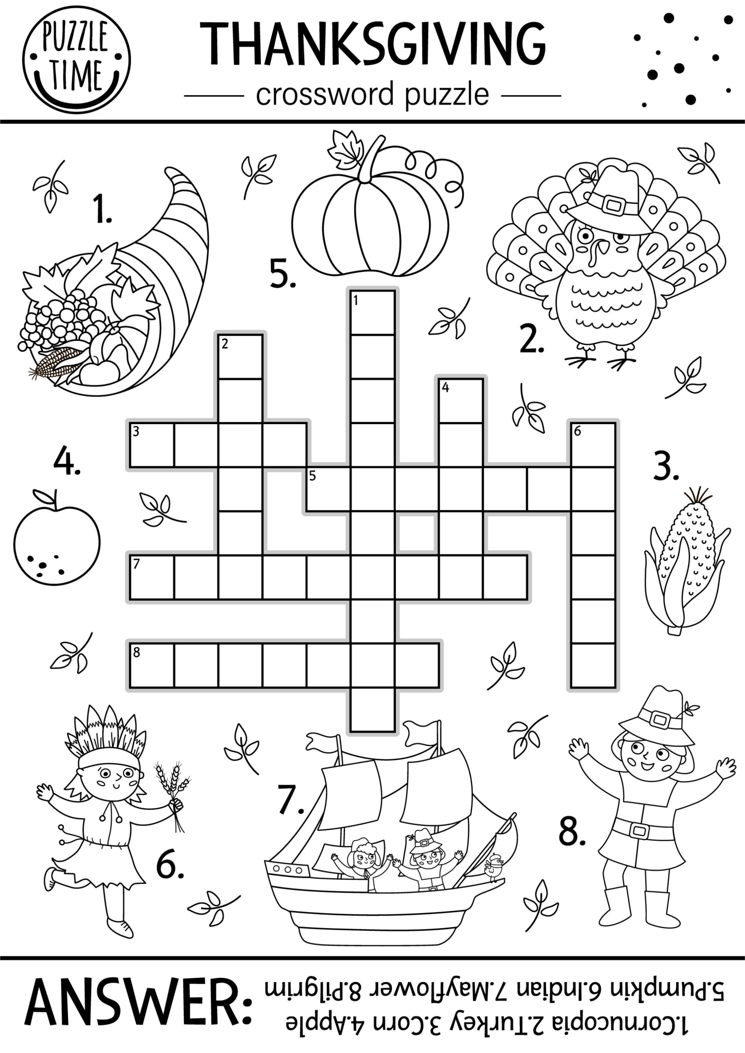 Thanksgiving Crossword Puzzle