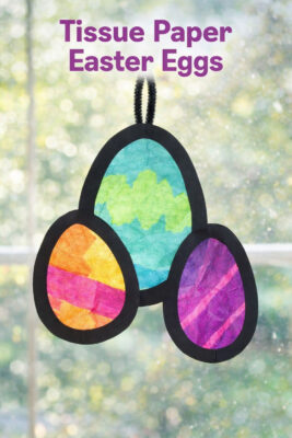 Tissue Paper Easter Eggs